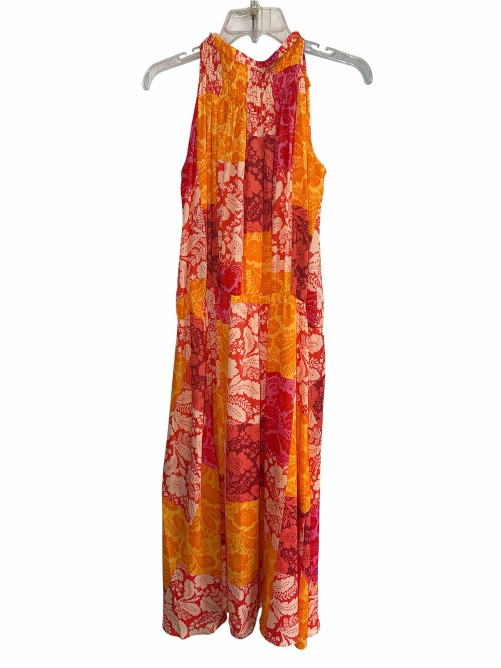 Ann Taylor Patchwork Floral Maxi Dress Size Small - Picture 4 of 9